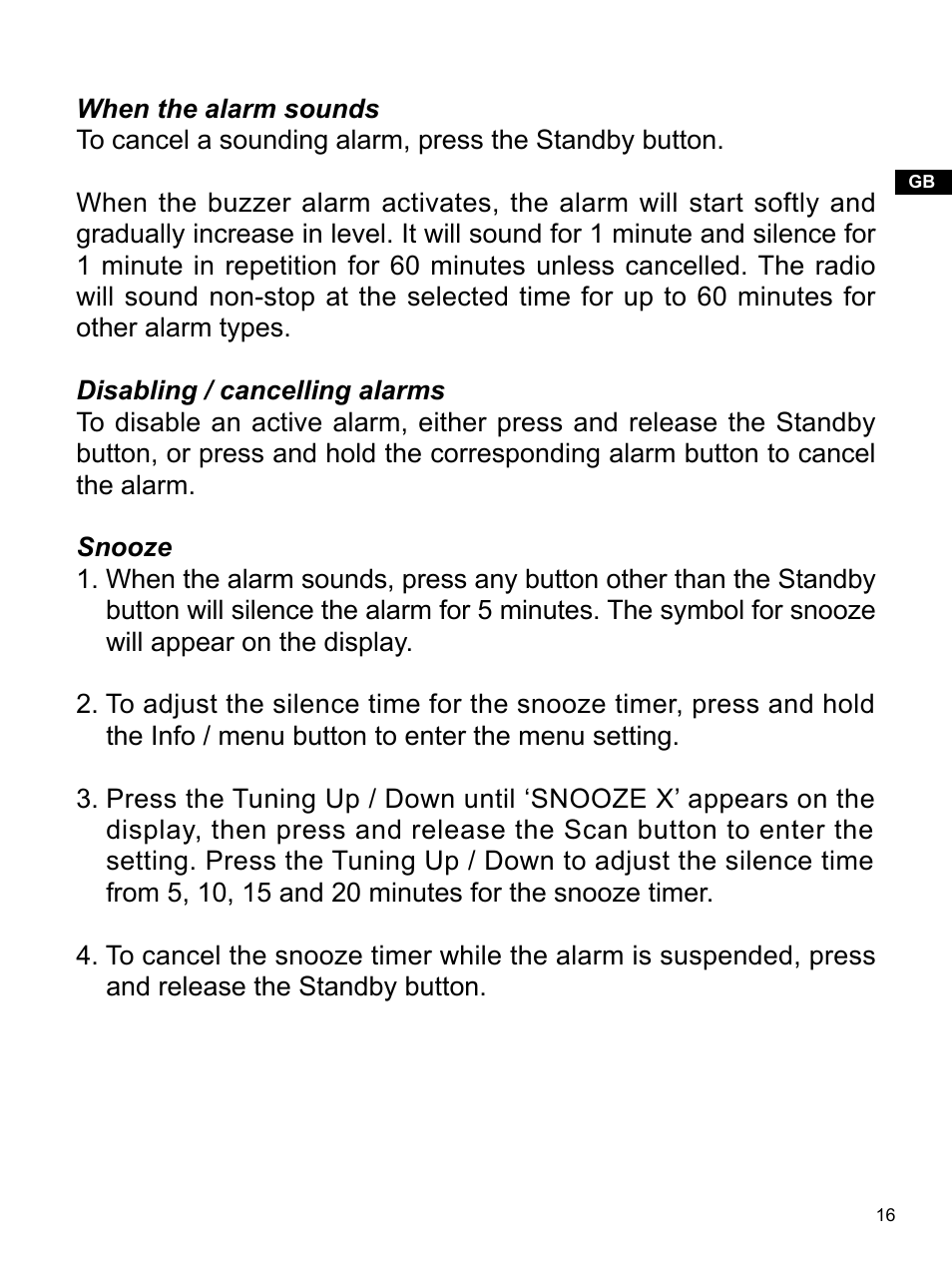 Sangean PR-D14USB (R1) User Manual | Page 17 / 23