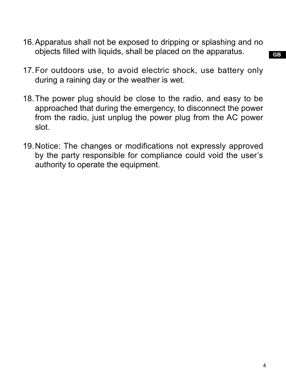 Sangean PR-D14USB (R1) User Manual | Page 5 / 23