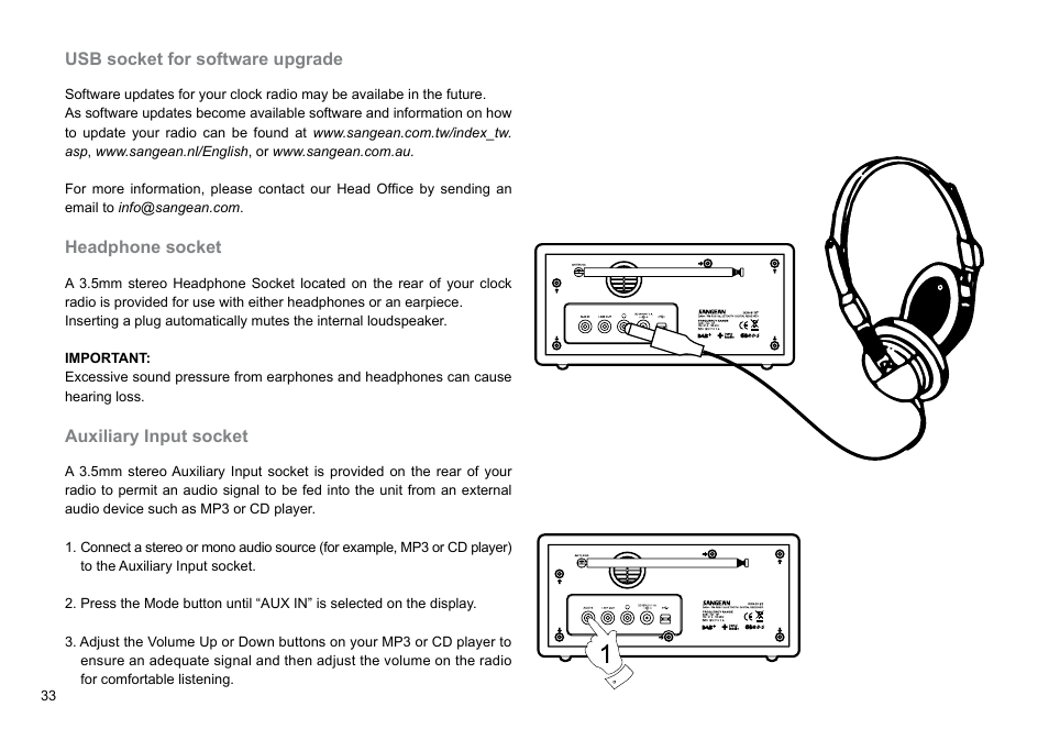 Sangean DDR-31BT (V1) User Manual | Page 34 / 36