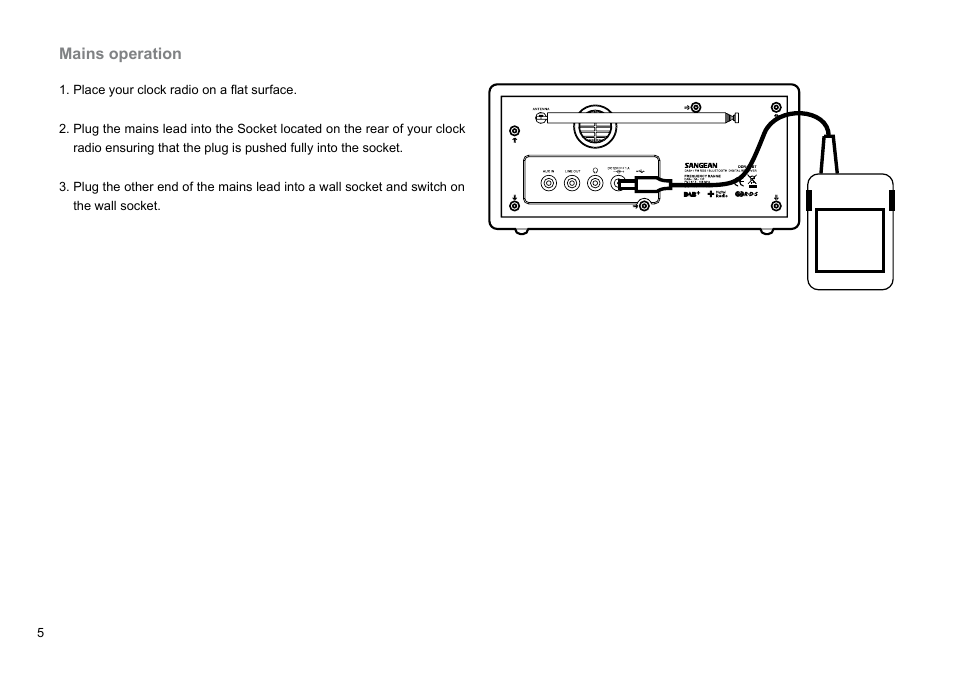 Sangean DDR-31BT (V1) User Manual | Page 6 / 36