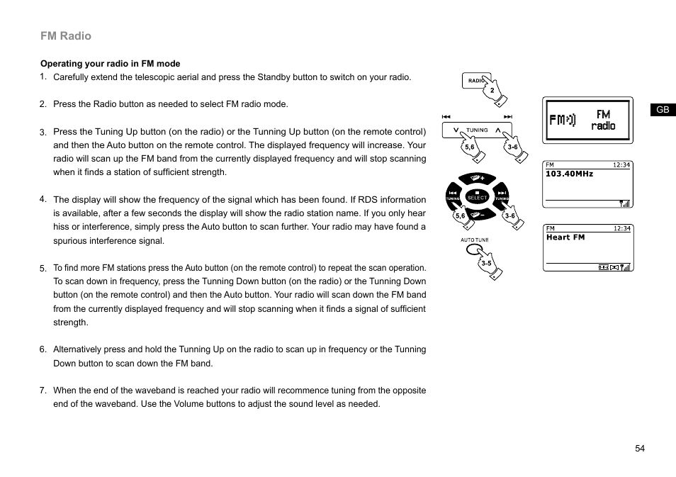 Fm radio | Sangean DDR-63+ (R1) User Manual | Page 55 / 107