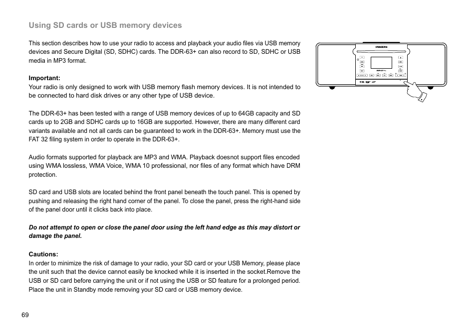 Sangean DDR-63+ (R1) User Manual | Page 70 / 107