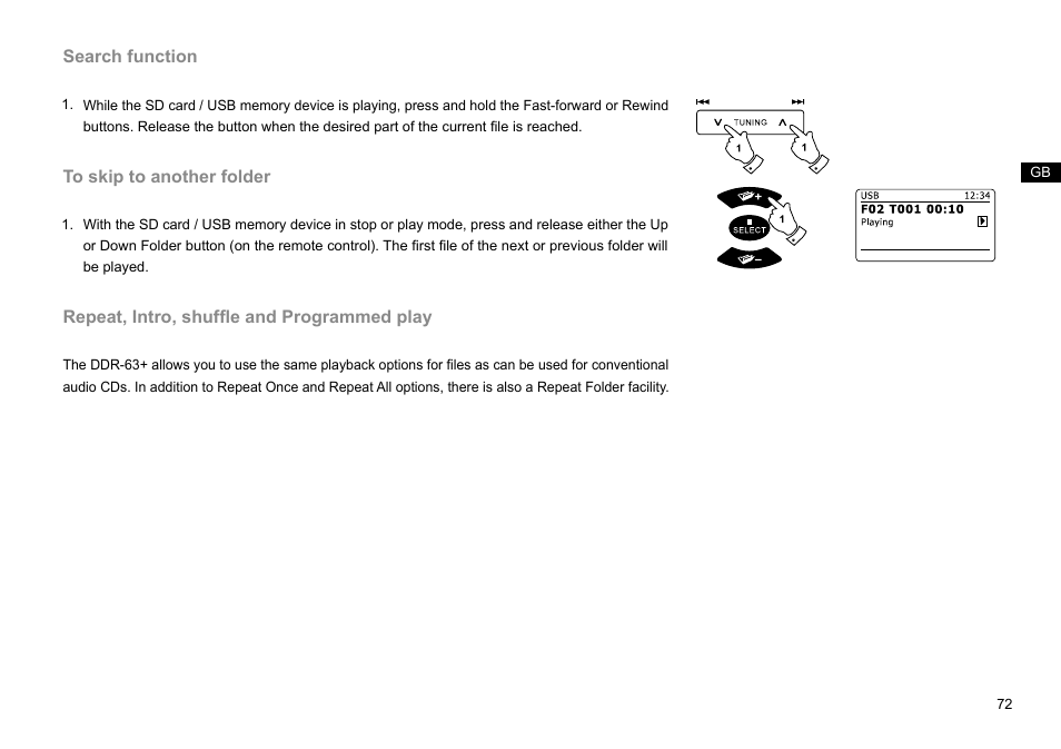 Sangean DDR-63+ (R1) User Manual | Page 73 / 107