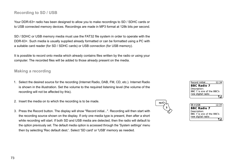 Sangean DDR-63+ (R1) User Manual | Page 74 / 107