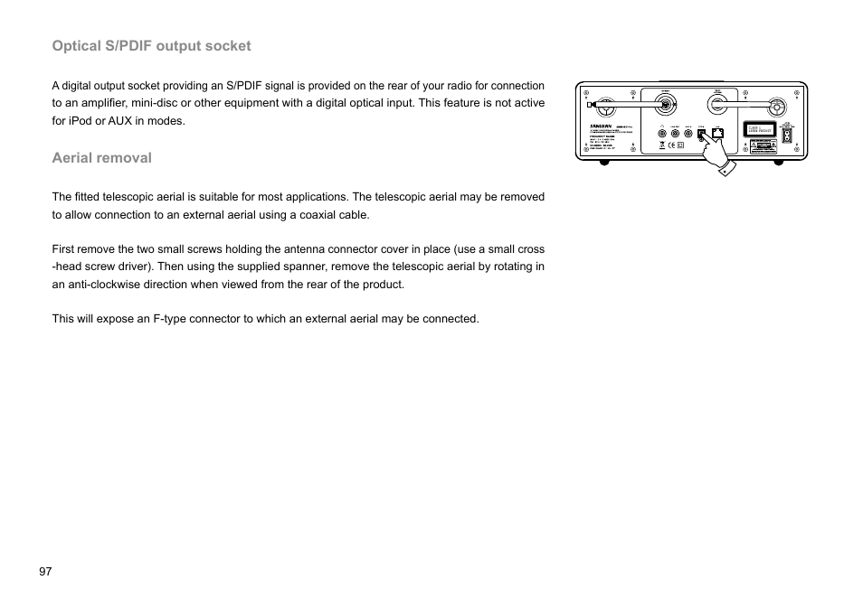 Sangean DDR-63+ (R1) User Manual | Page 98 / 107