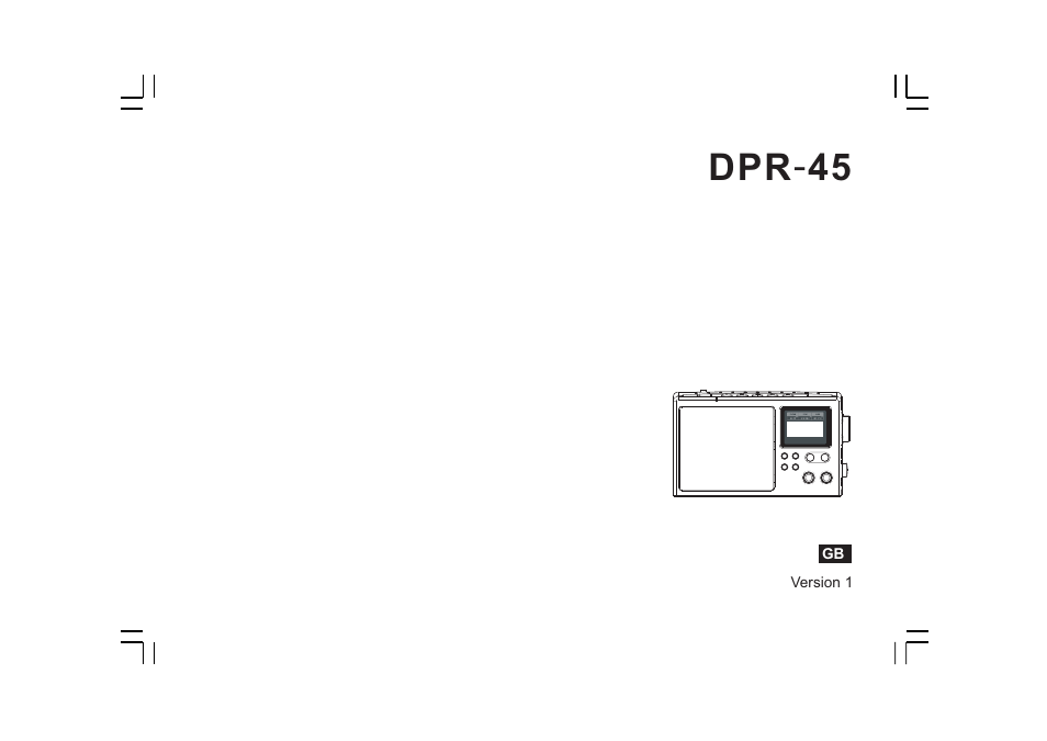 Sangean DPR-45 (V1) User Manual | 33 pages