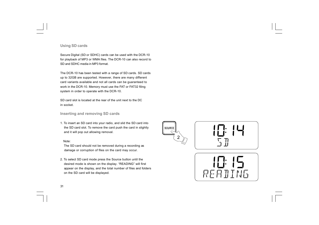 Sangean DCR-10 (V1) User Manual | Page 32 / 59