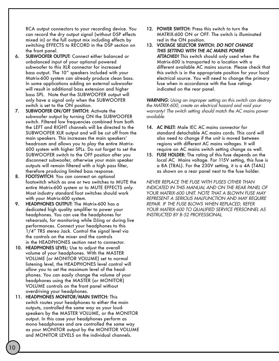 ETI Sound Systems, INC LHEC20 User Manual | Page 11 / 12