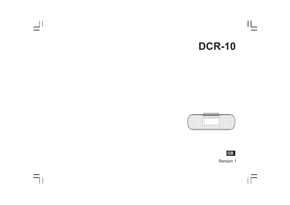 Sangean DCR-10 (R1) User Manual | 58 pages