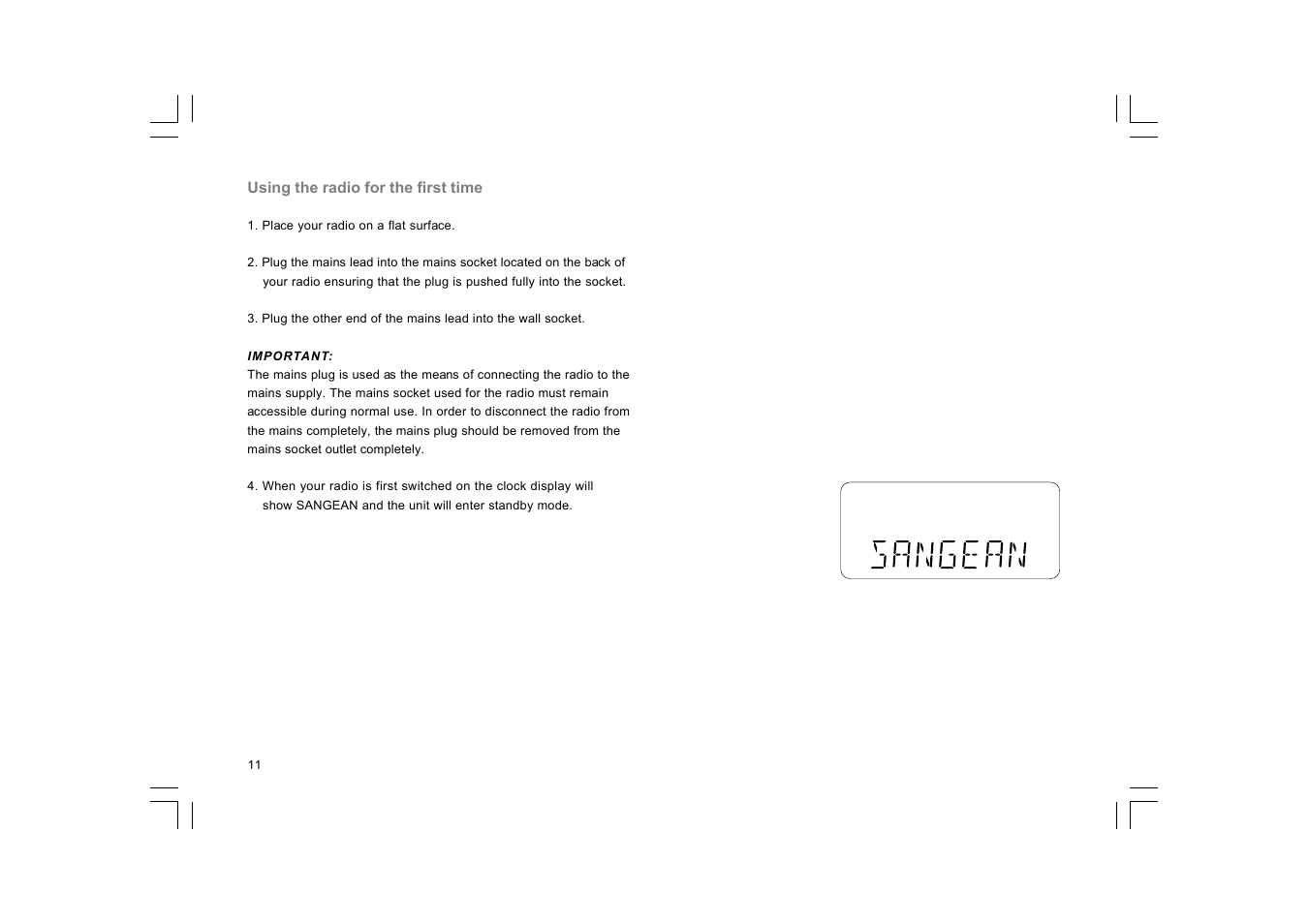 Sangean DCR-10 (R1) User Manual | Page 12 / 58