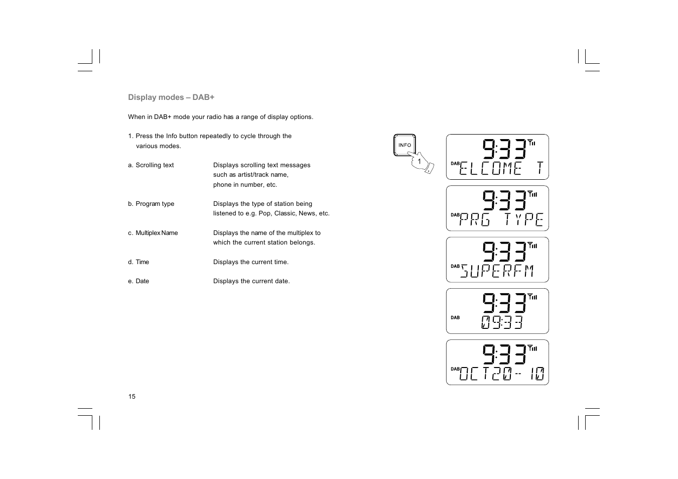 Sangean DCR-10 (R1) User Manual | Page 16 / 58