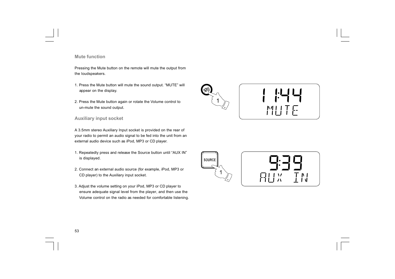 Sangean DCR-10 (R2) User Manual | Page 54 / 58
