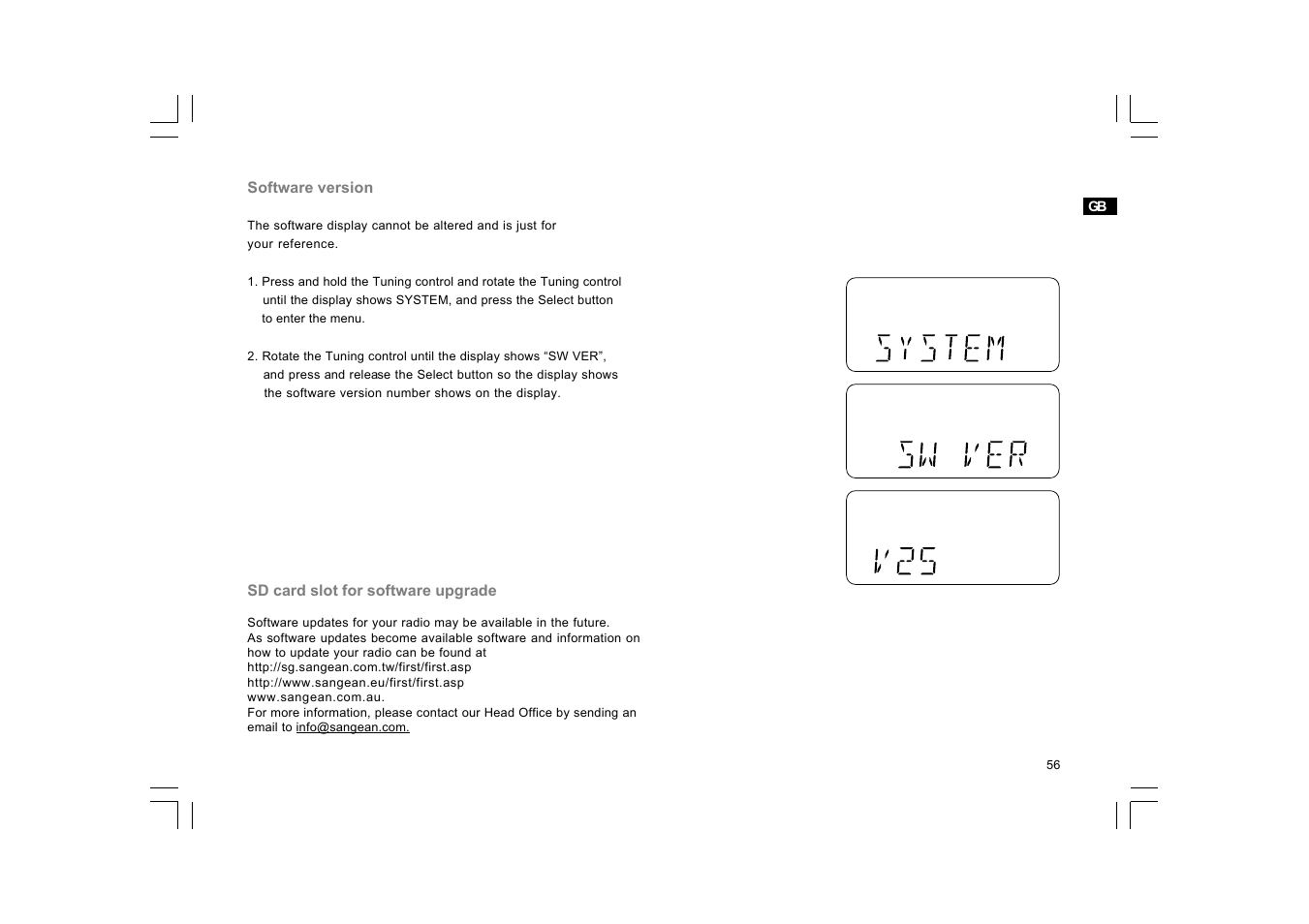 Sangean DCR-10 (R2) User Manual | Page 57 / 58