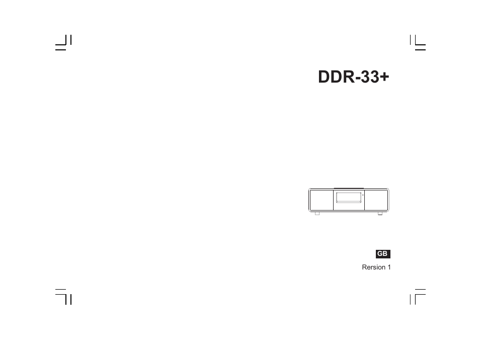 Sangean DDR-33+ (R1) User Manual | 41 pages