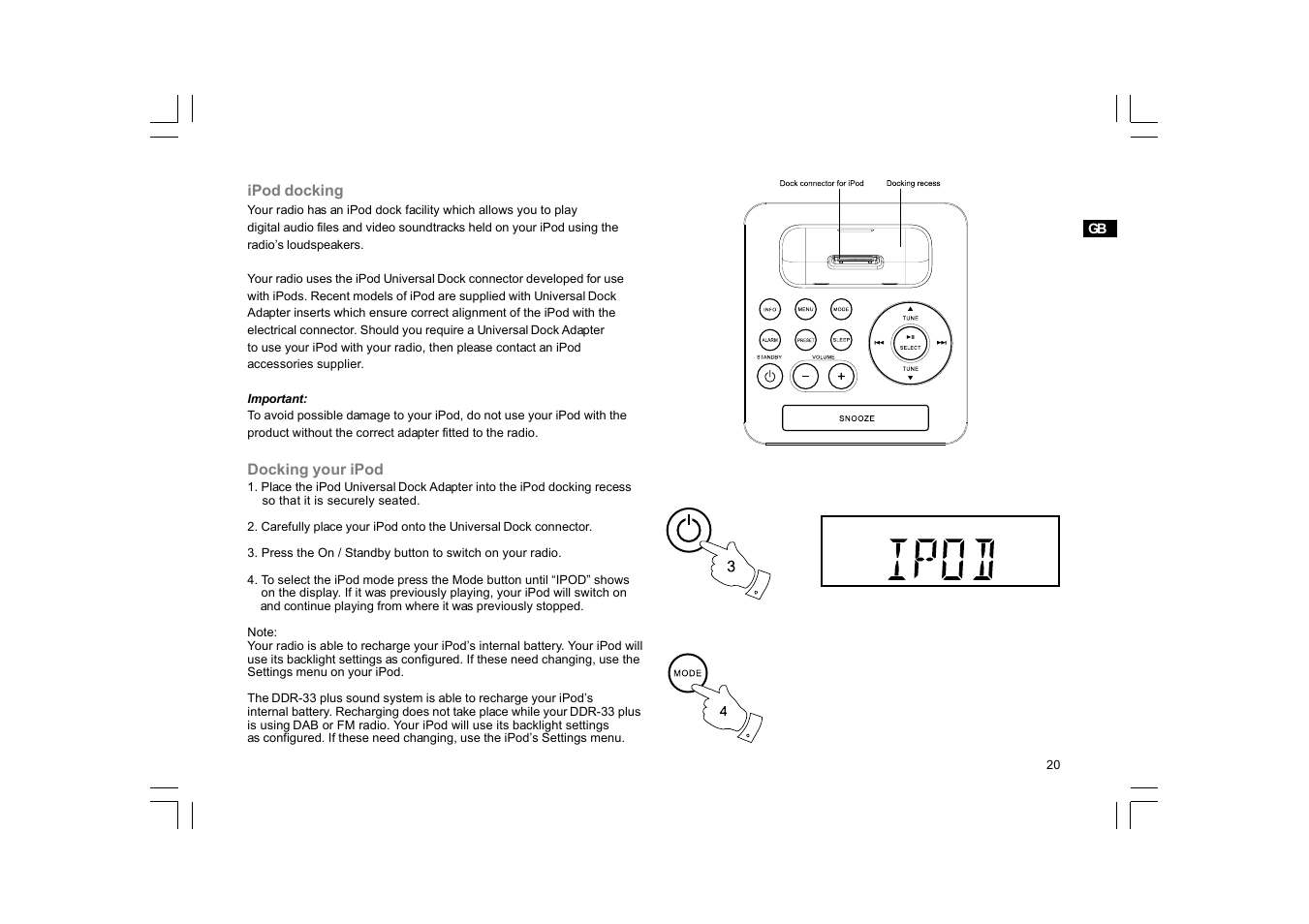 Sangean DDR-33+ (R1) User Manual | Page 21 / 41