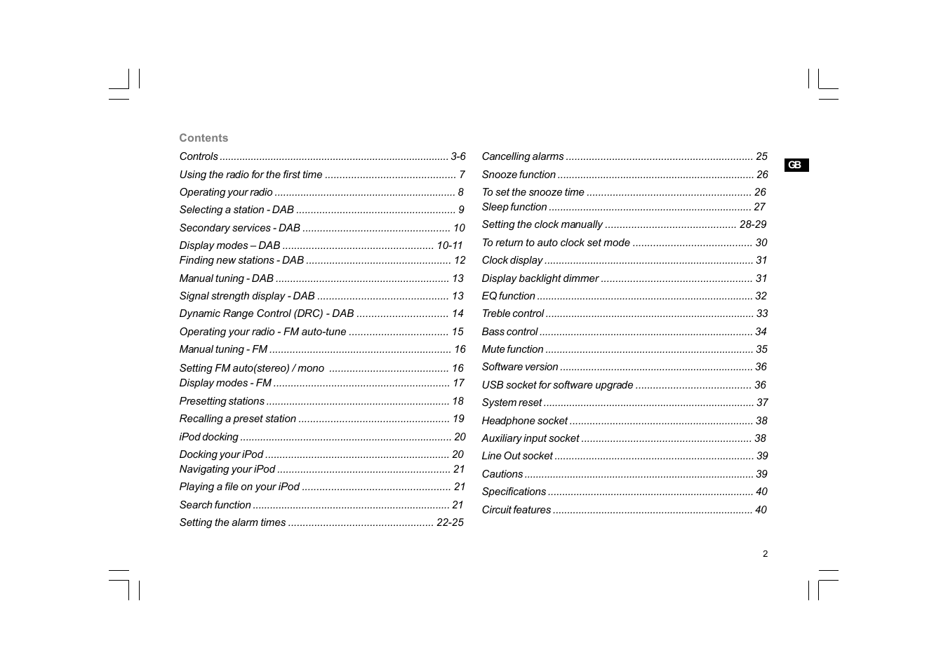 Sangean DDR-33+ (R1) User Manual | Page 3 / 41