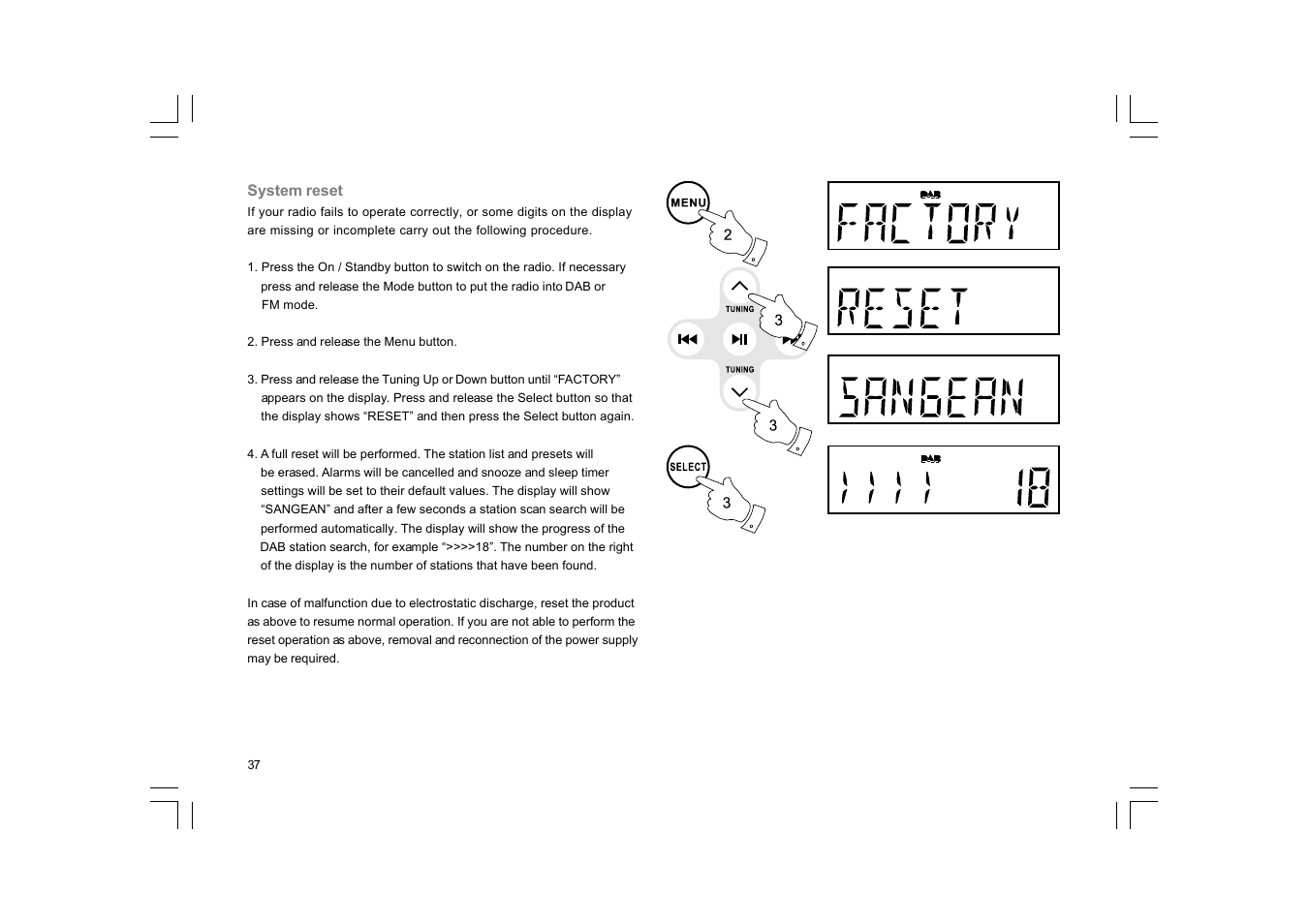 Sangean DDR-33+ (R1) User Manual | Page 38 / 41