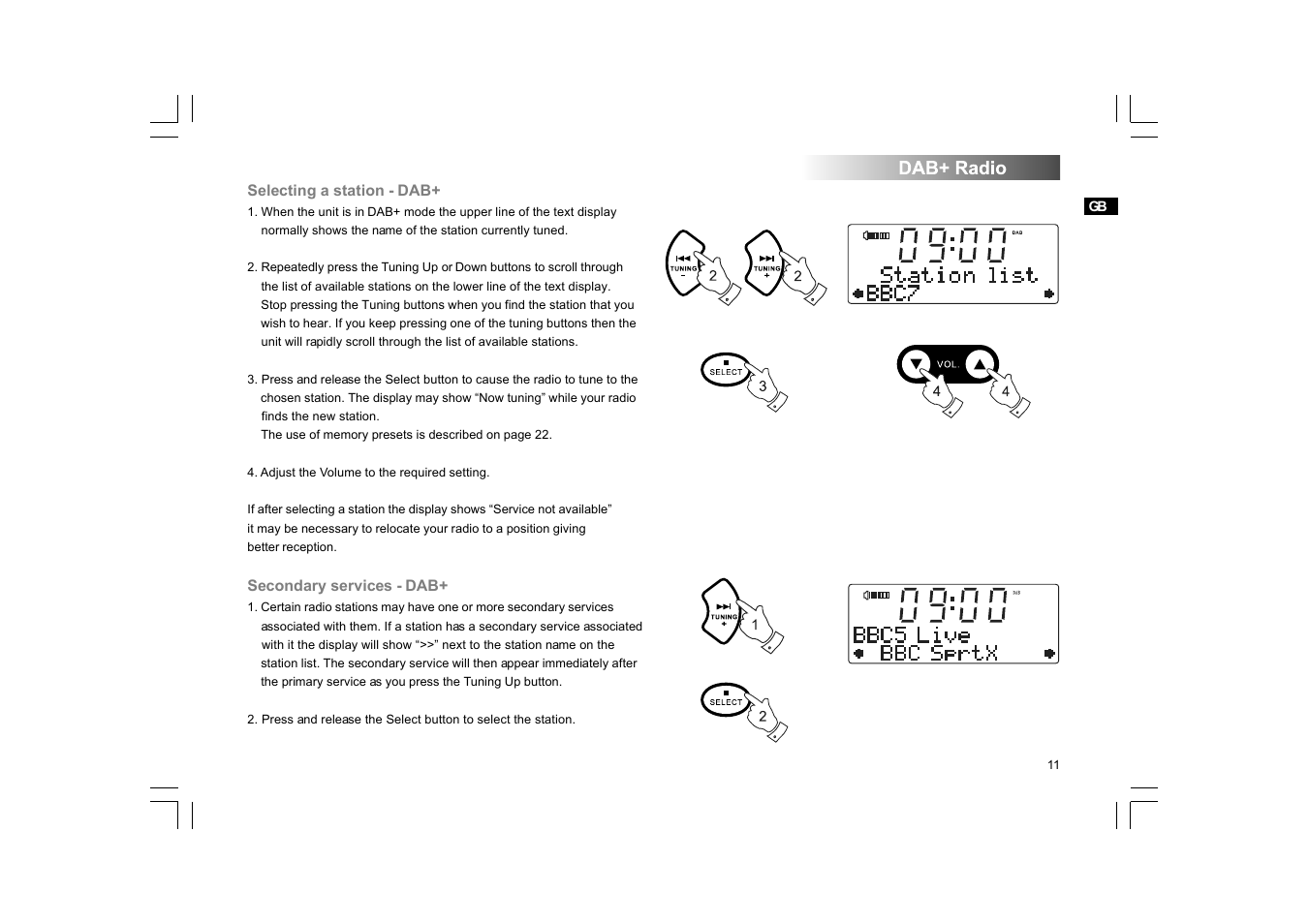 Sangean DDR-43+ (R1) User Manual | Page 13 / 49