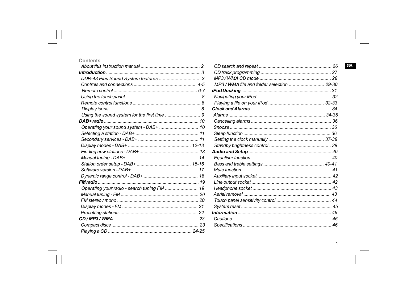 Sangean DDR-43+ (R1) User Manual | Page 3 / 49