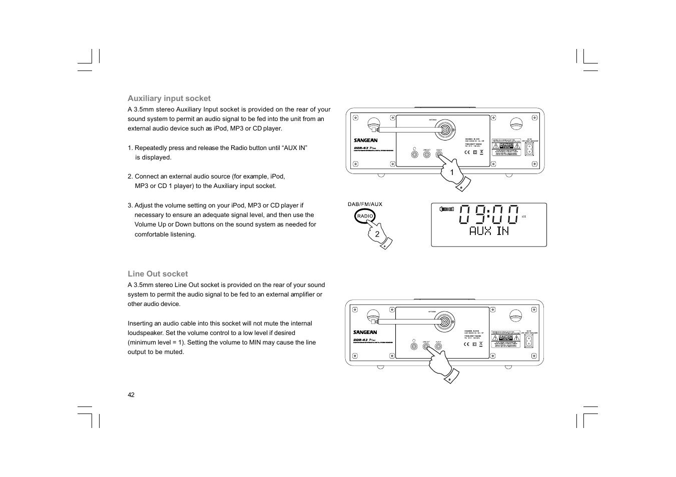 Sangean DDR-43+ (R1) User Manual | Page 44 / 49