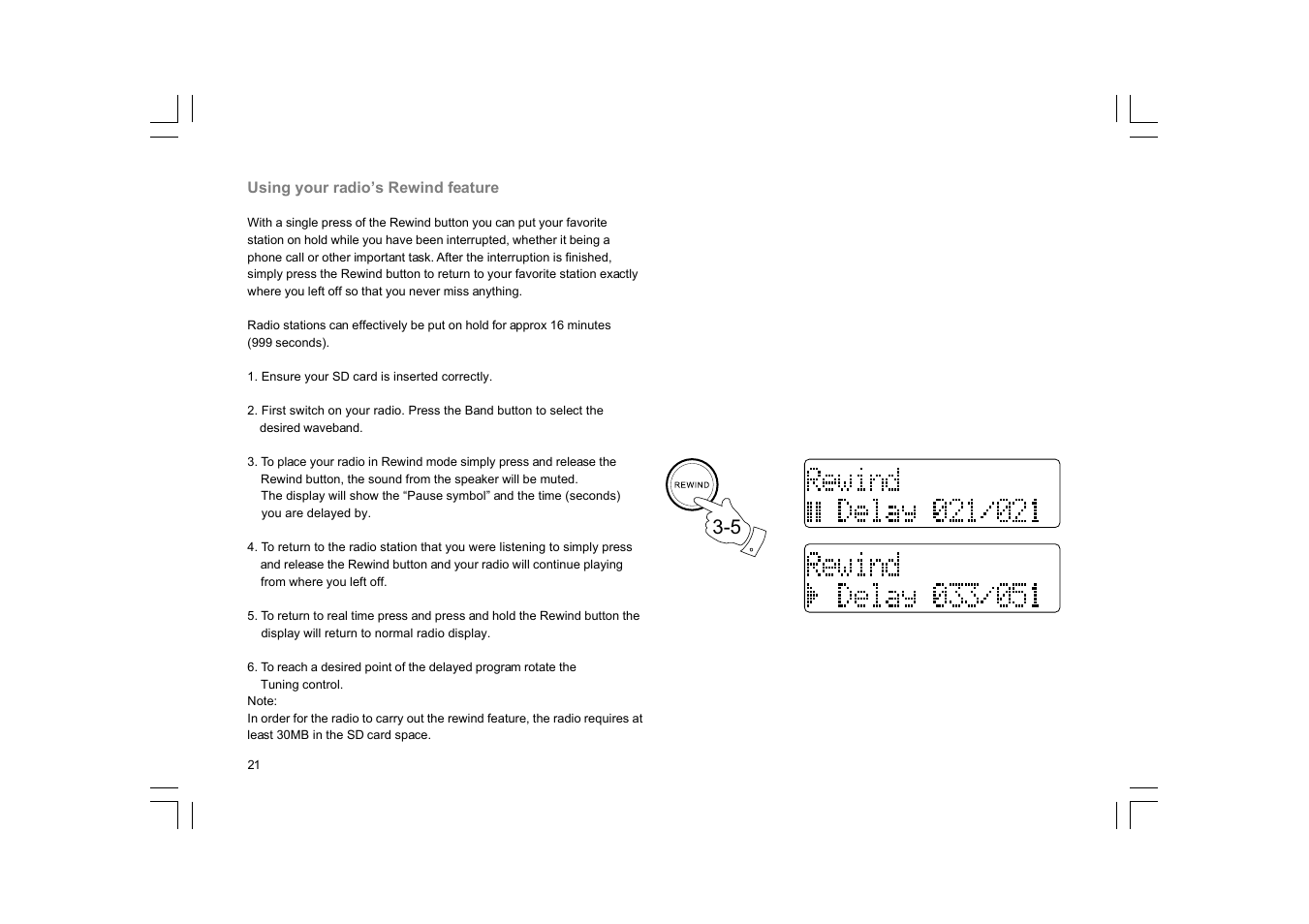 Sangean DPR-17 (V1) User Manual | Page 22 / 31