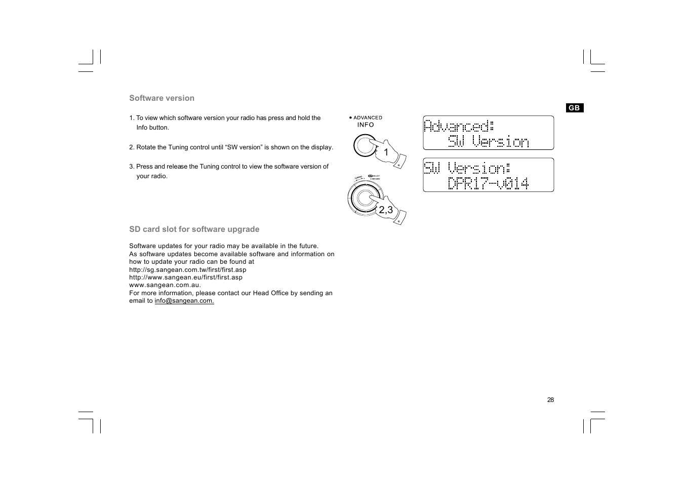 Sangean DPR-17 (R1) User Manual | Page 29 / 31
