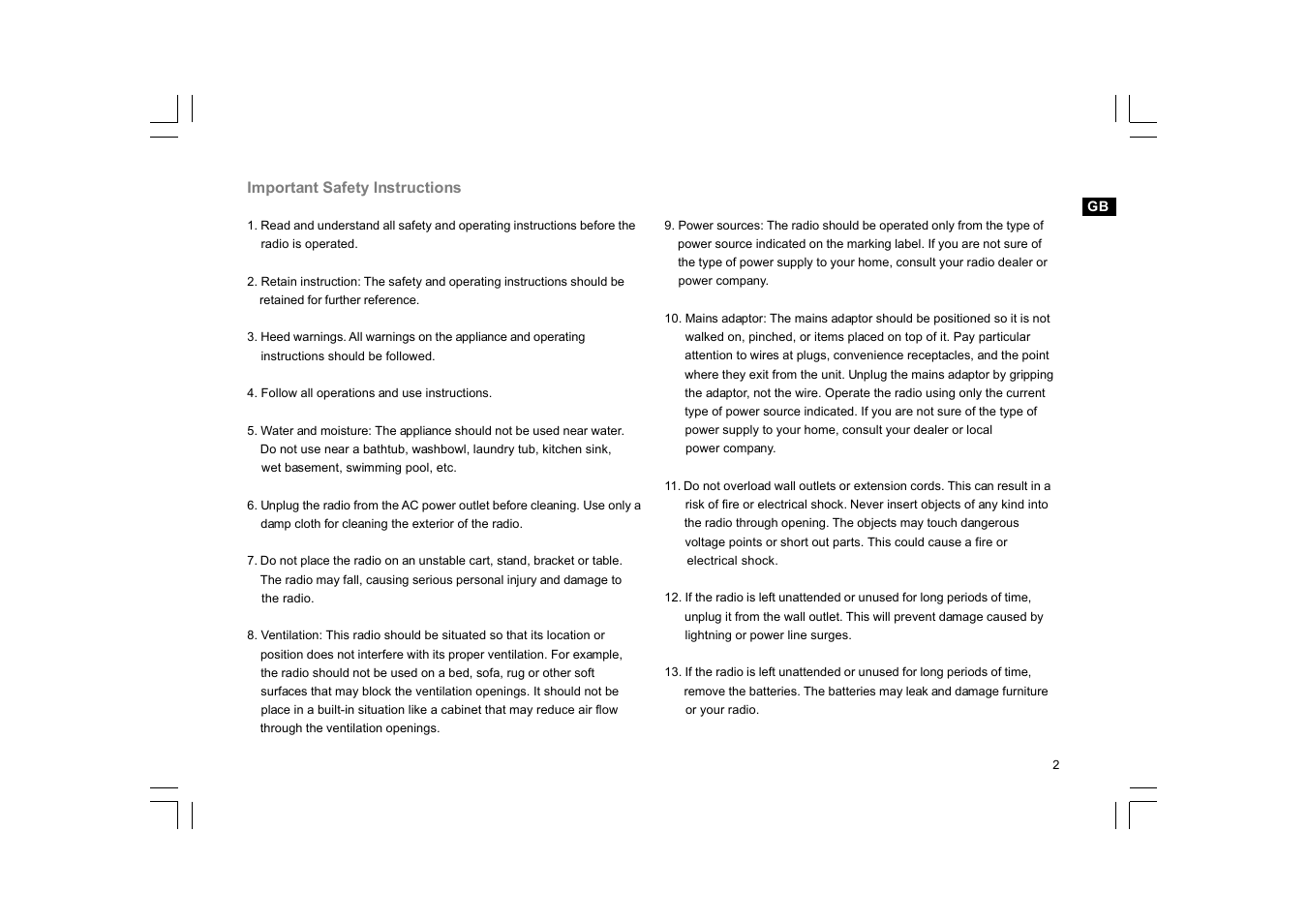 Sangean DPR-17 (R1) User Manual | Page 3 / 31