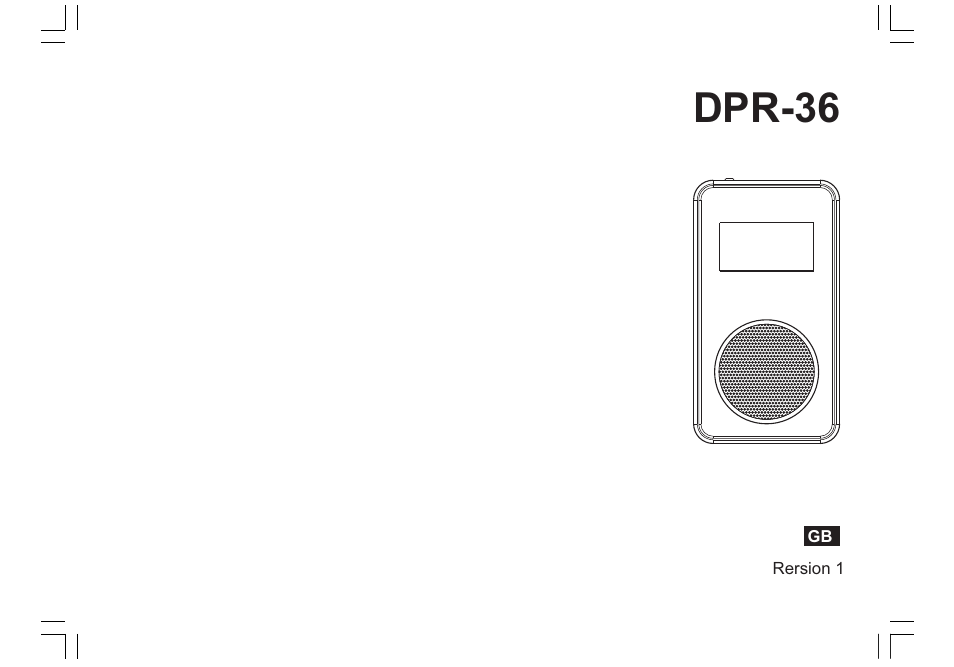 Sangean DPR-36 (R1) User Manual | 25 pages