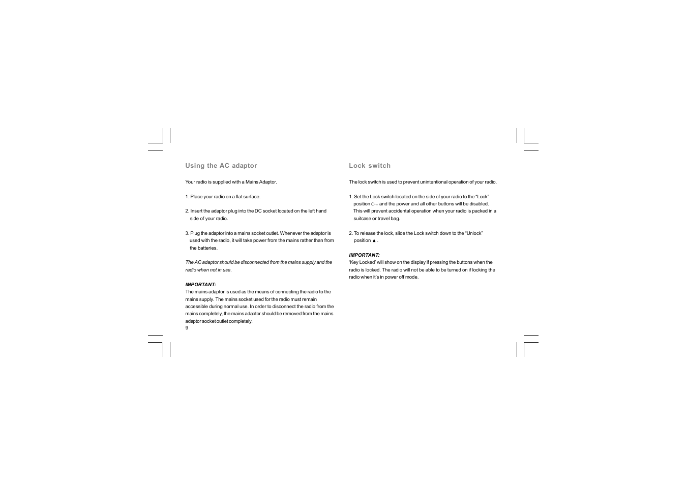 Sangean DPR-65 (V1) User Manual | Page 10 / 31