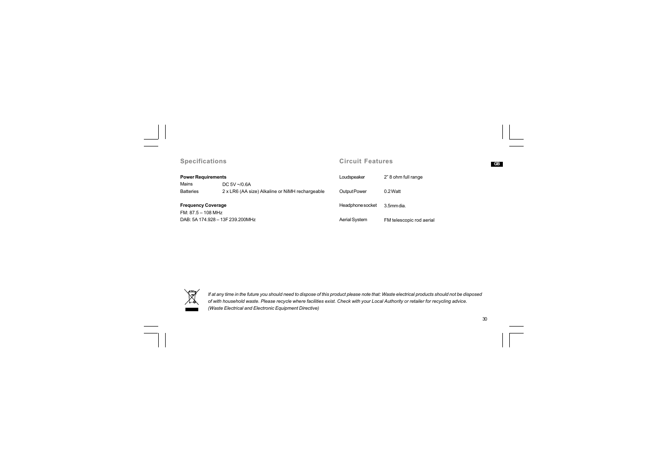 Sangean DPR-65 (V1) User Manual | Page 31 / 31