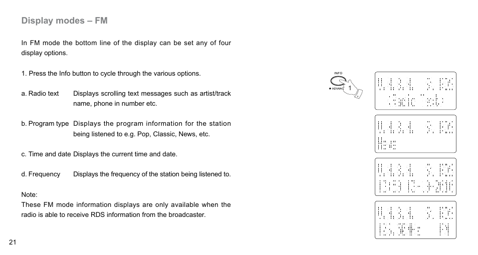 Sangean DPR-65 Basic Black (V1) User Manual | Page 22 / 32