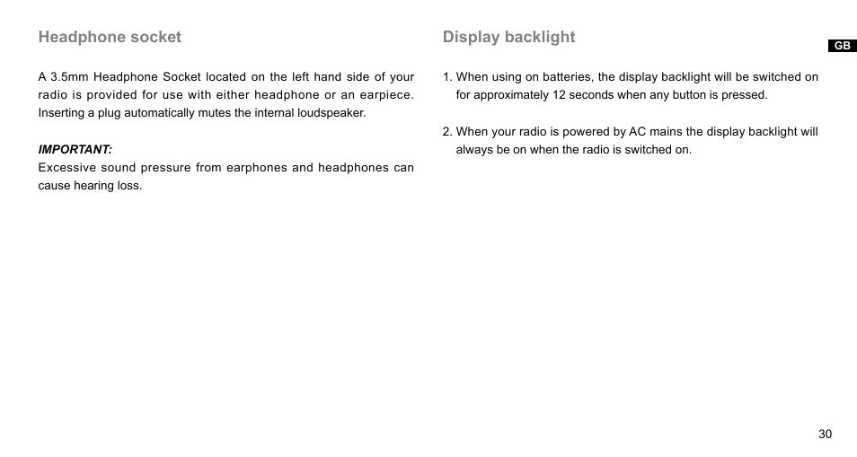 Sangean DPR-65 Basic Black (V1) User Manual | Page 31 / 32