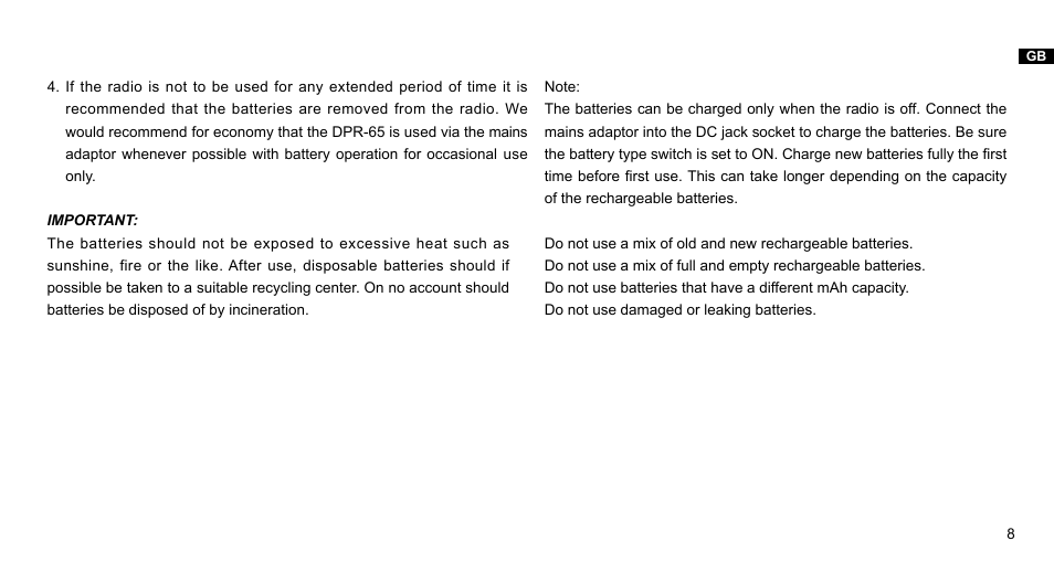 Sangean DPR-65 Basic Black (V1) User Manual | Page 9 / 32
