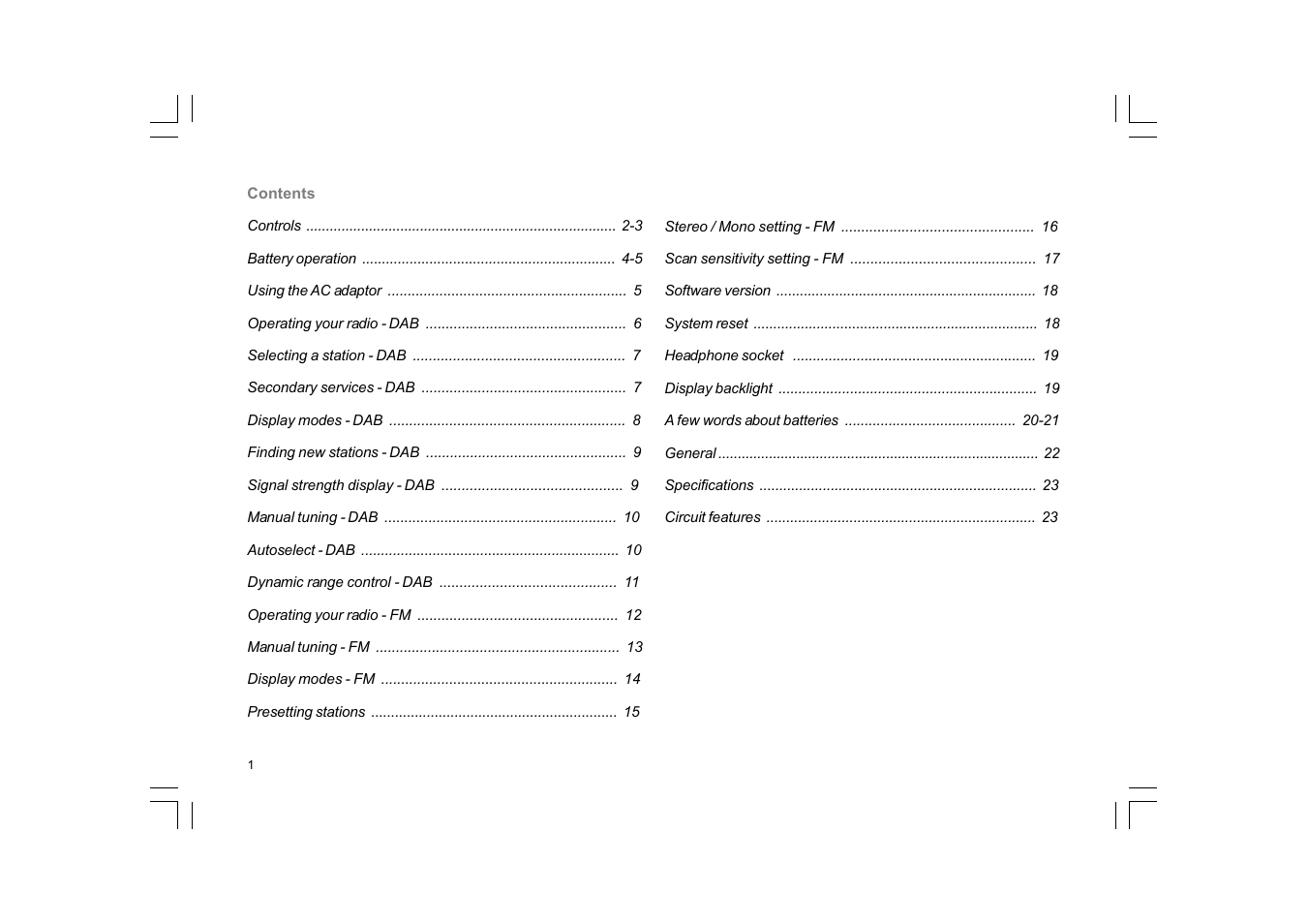 Sangean DPR-99+ (R1) User Manual | Page 2 / 25
