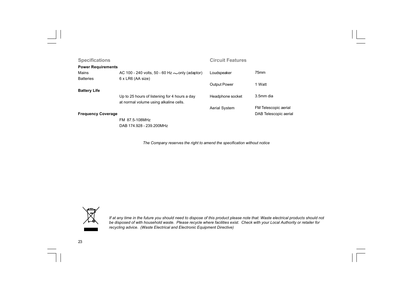 Sangean DPR-99+ (R1) User Manual | Page 24 / 25