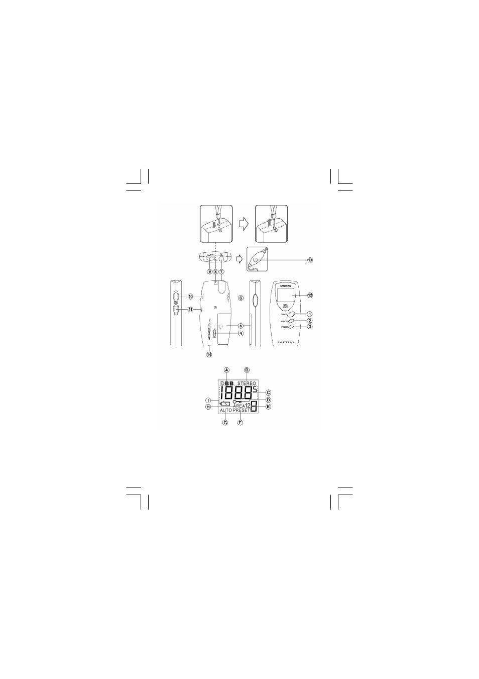 Sangean DT-F1 (R1) User Manual | Page 2 / 13