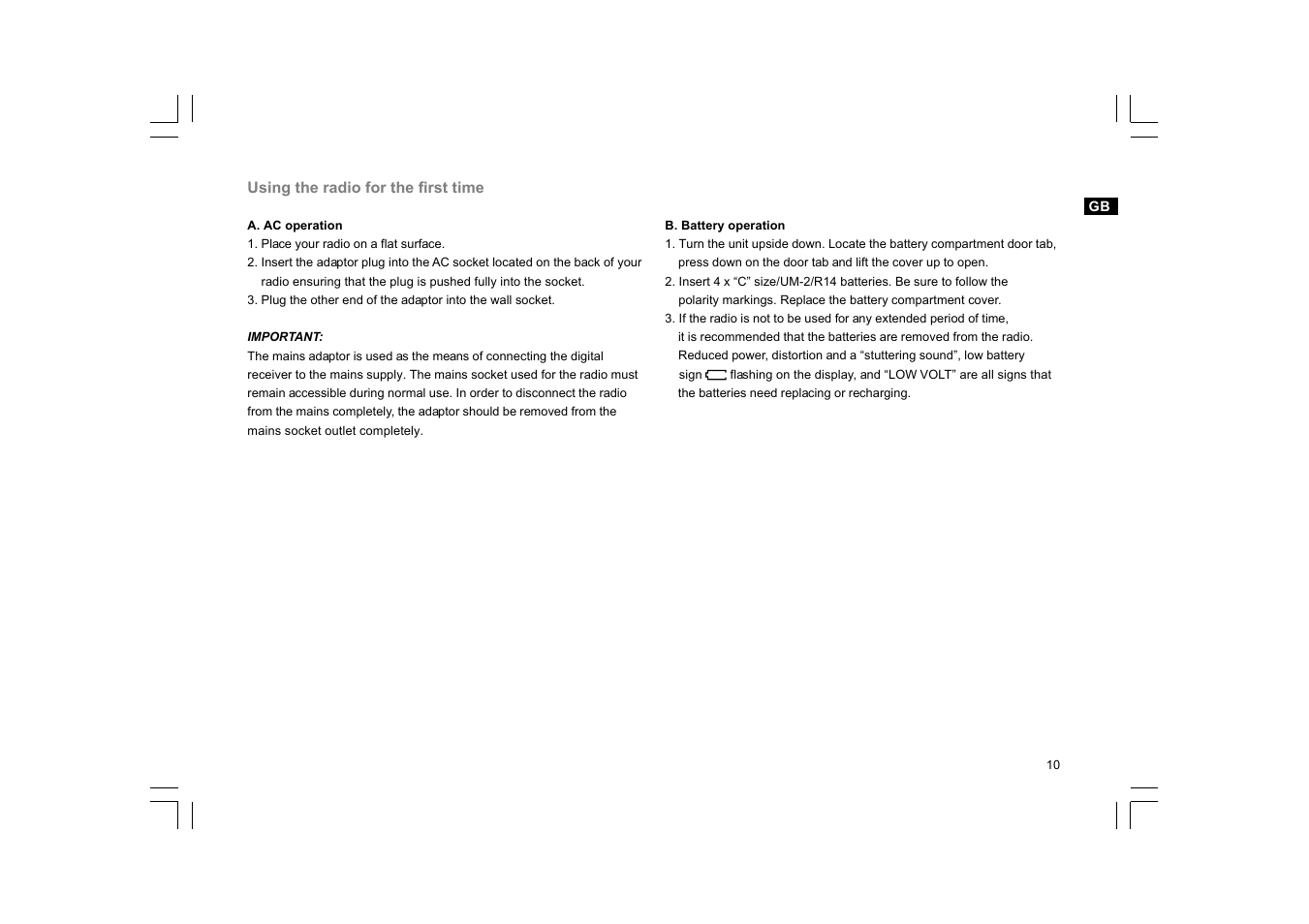 Sangean K-200 (V1) User Manual | Page 11 / 29