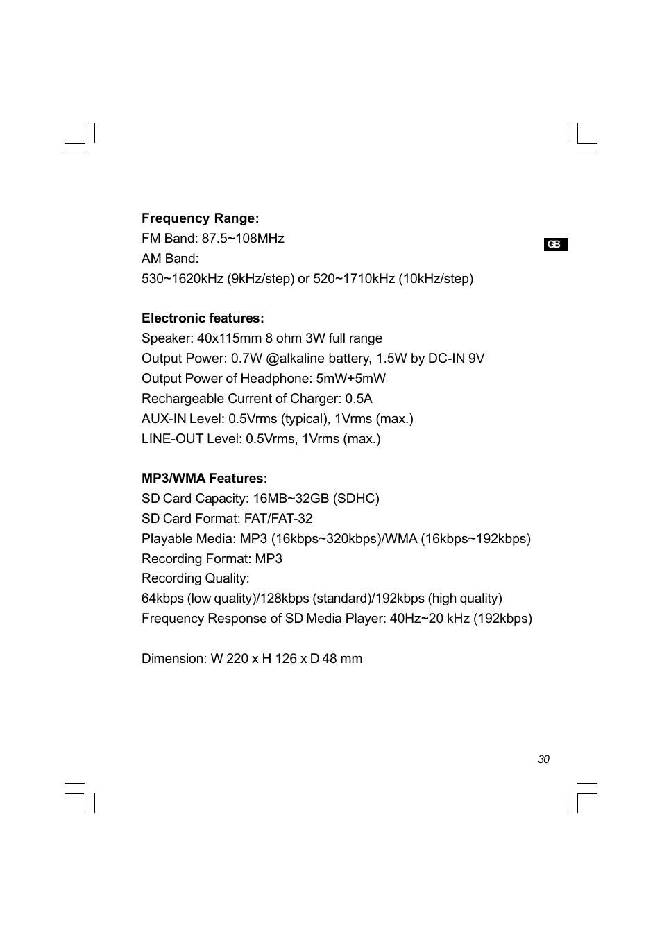 Sangean PR-D8 (R2) User Manual | Page 31 / 32