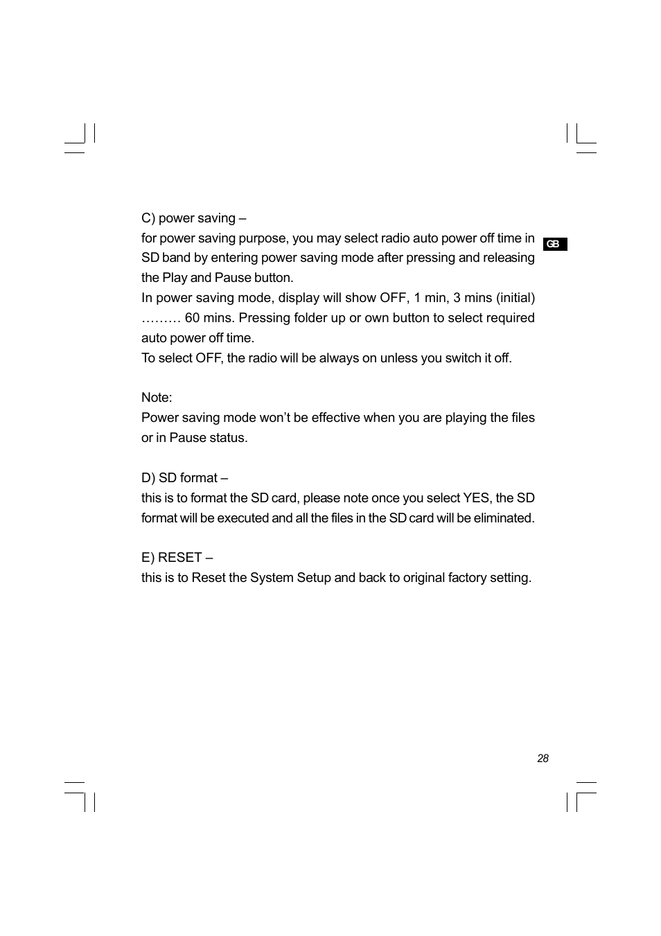 Sangean PR-D8 (R3) User Manual | Page 29 / 32