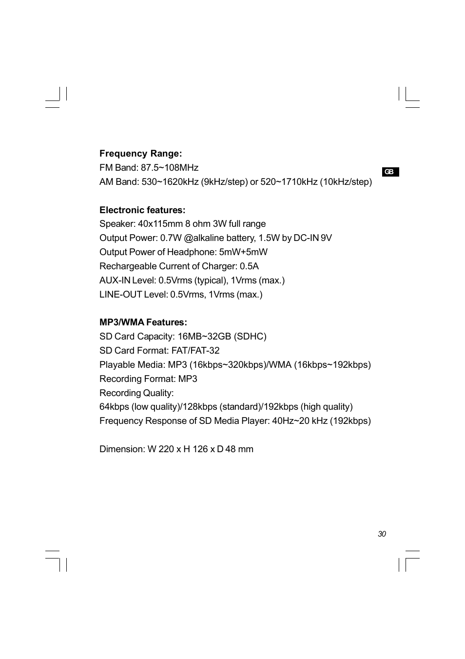 Sangean PR-D8 (R3) User Manual | Page 31 / 32