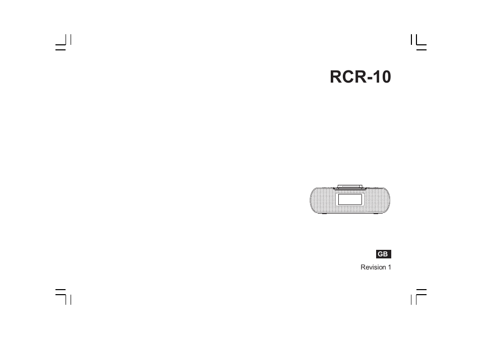 Sangean RCR-10 User Manual | 39 pages