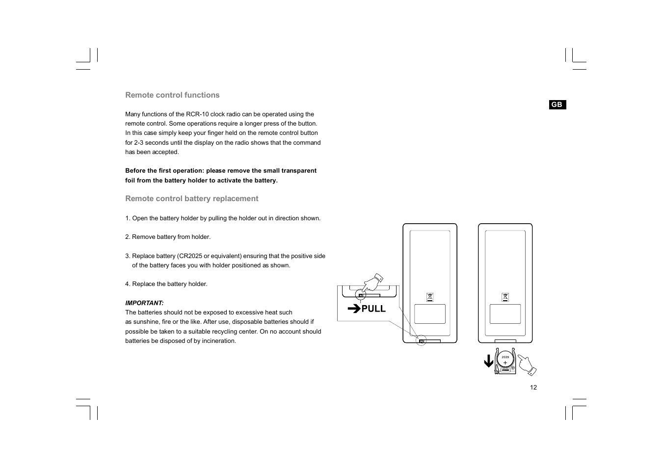 Sangean RCR-10 User Manual | Page 13 / 39