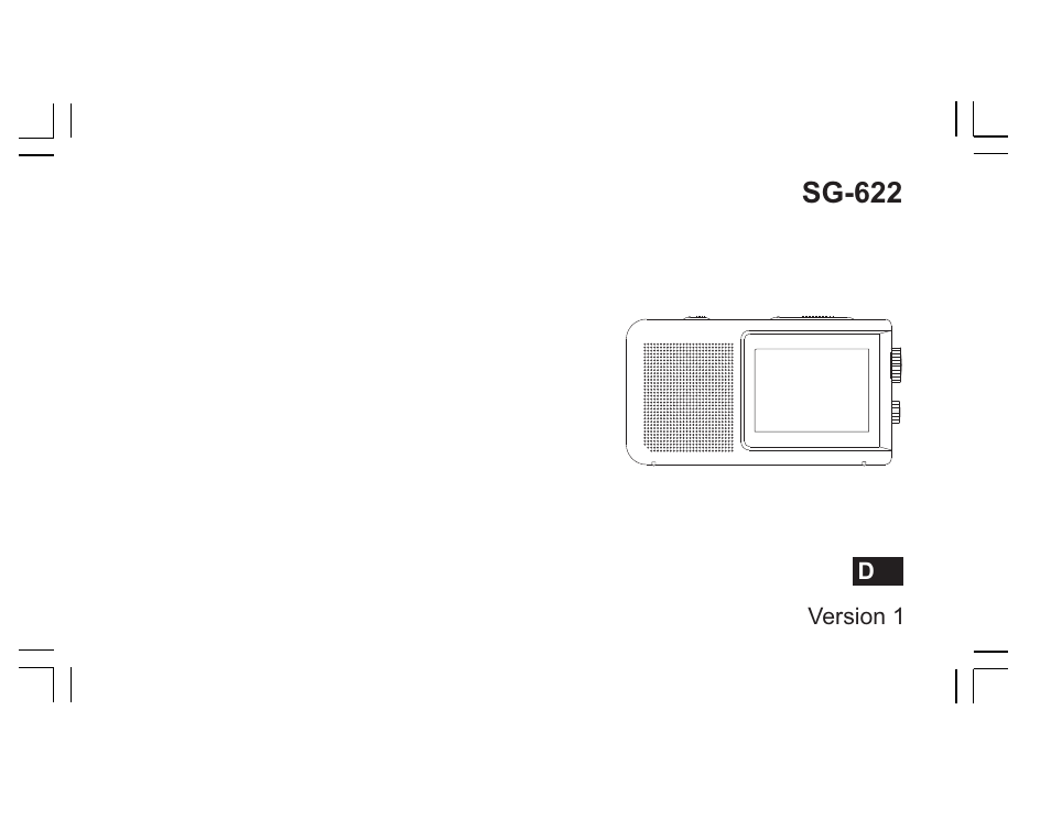 Sangean SG-622 (V1) User Manual | 10 pages