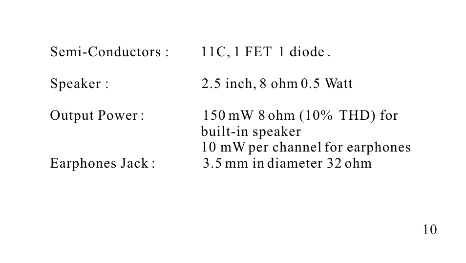 Sangean SG-622 (V1) User Manual | Page 10 / 10