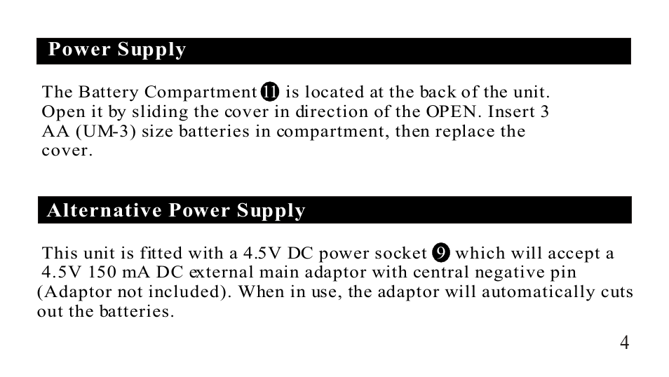 Sangean SG-622 (V1) User Manual | Page 4 / 10