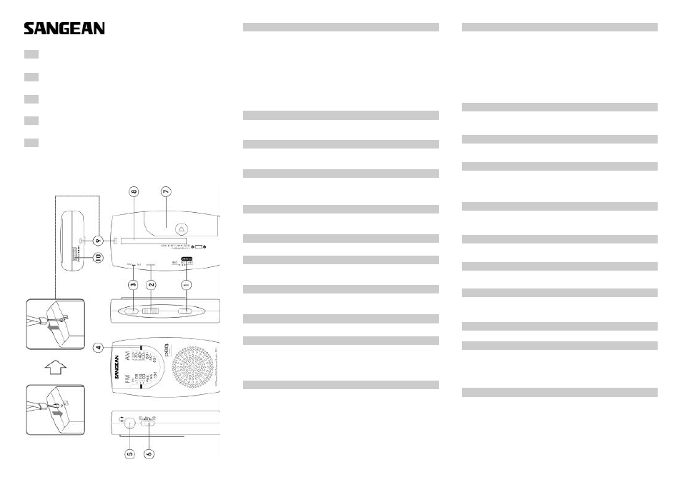 Sangean SR-3 (V1) User Manual | 2 pages