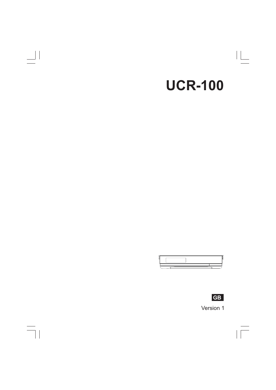 Sangean UCR-100 (V1) User Manual | 14 pages