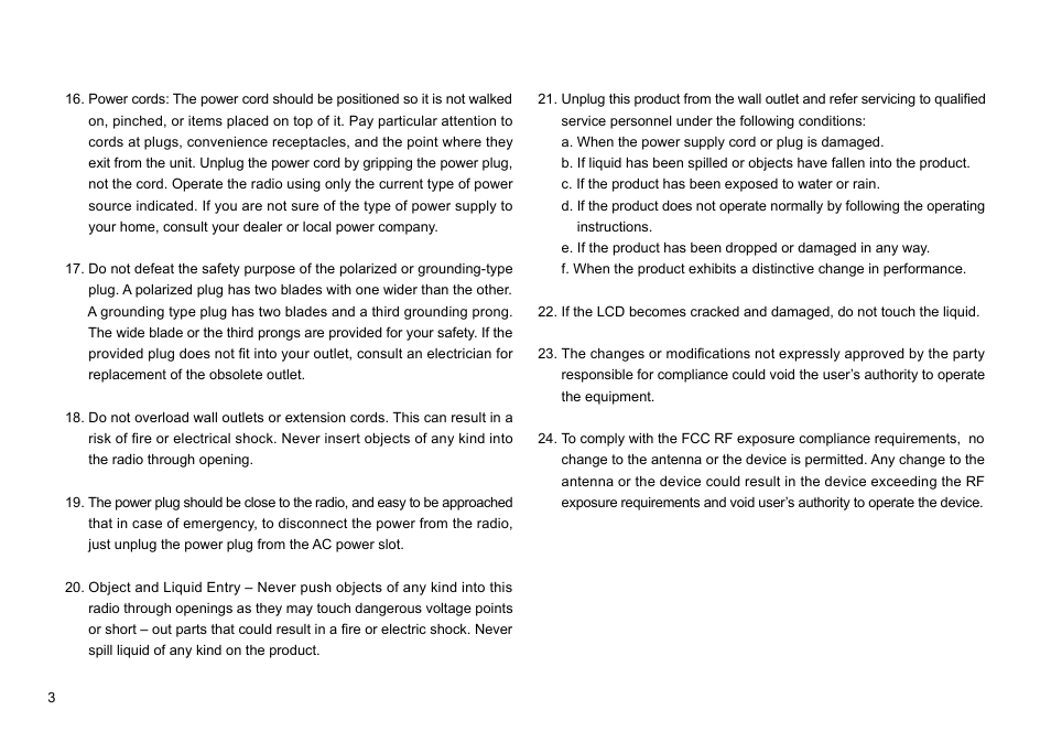 Sangean WFR-1 (R1) User Manual | Page 4 / 41