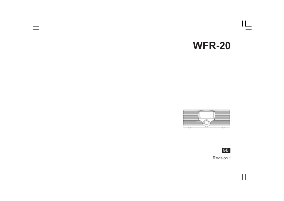 Sangean WFR-20 (R1) User Manual | 59 pages