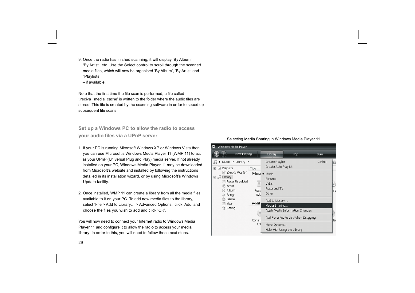 Sangean WFR-20 (R1) User Manual | Page 30 / 59